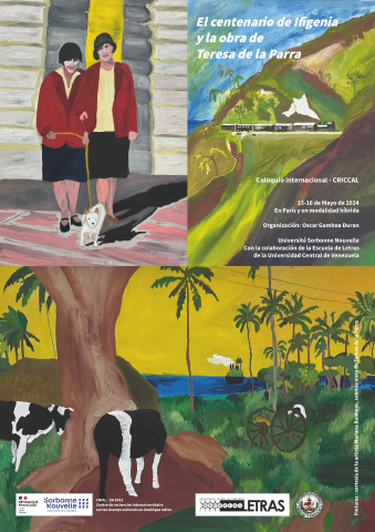 Programa-afiche Coloquio El centenario de Ifigenia y la obra de Teresa de la Parra